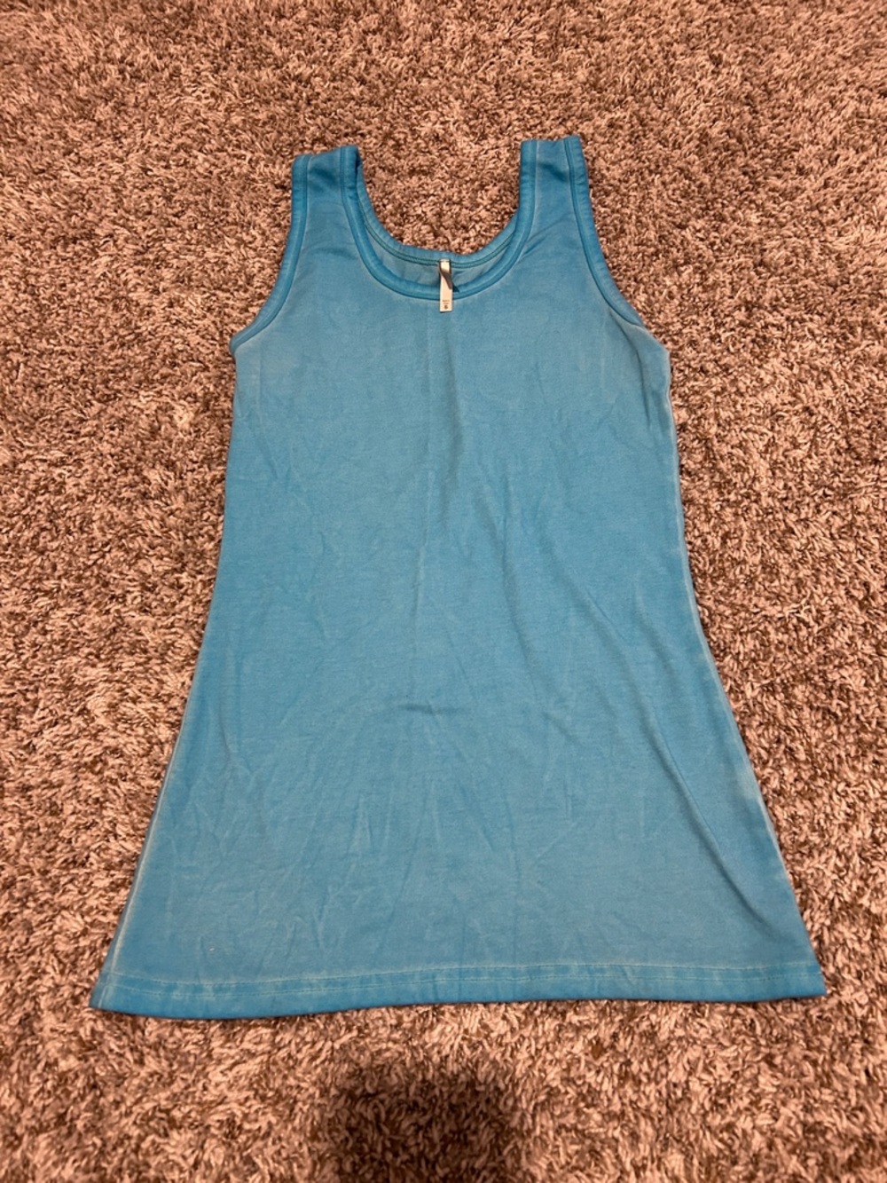 Blue Sleeveless Tank Top